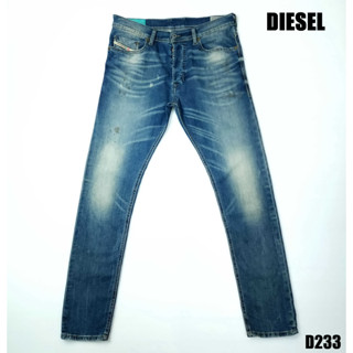 ยีนส์ Diesel เอว 34 เฟดสนิม แต่งสะบัดสีเดิม ผ้านุ่มยืด ขาเดฟ