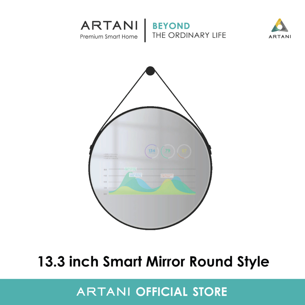 ARTANI - Magic Round Smart Mirror 13.3 Inch
