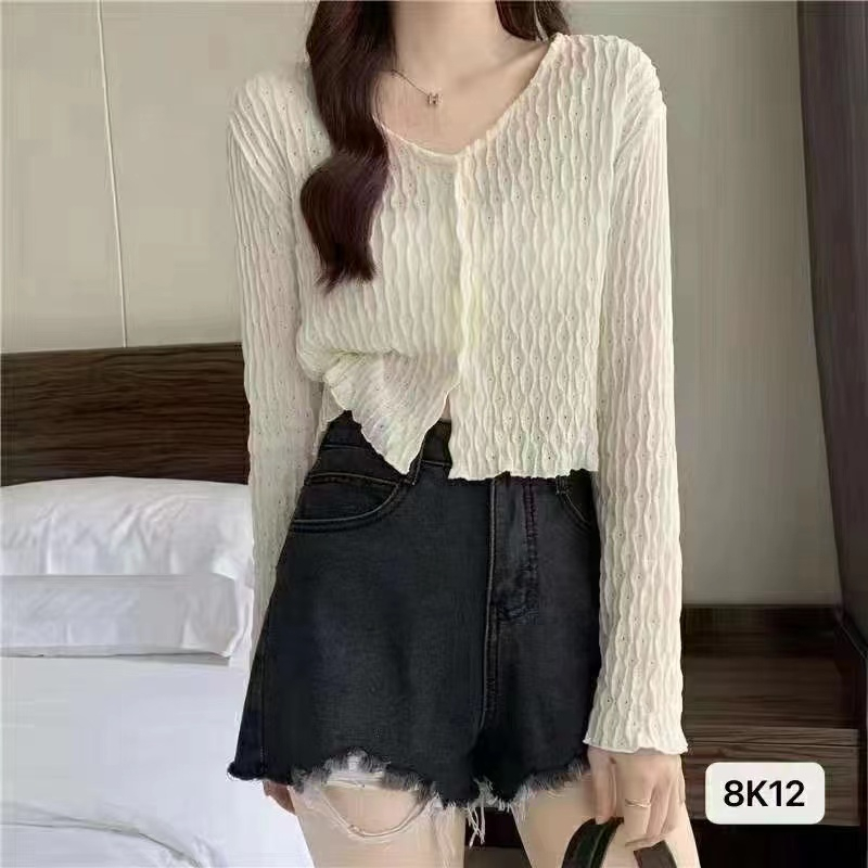 เสื้อคลุมกันแดด ผ้าเบาบาง ใส่สบาย รุ่น8K12