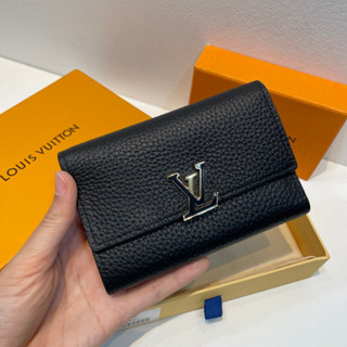 Louis Vuitton Short Wallet  งานออริหนังแท้      มาเเล้วจะงานสวยมาก