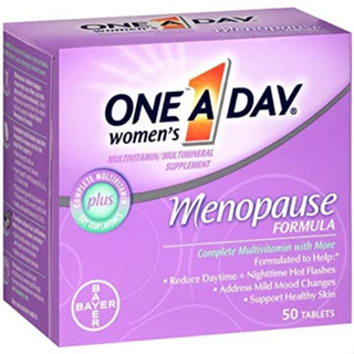 One A Day Womens Menopause Multivitamin 50 tablets วิตามินวัยทอง บรรเทาอาการวูบวาบ