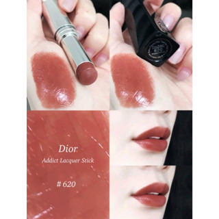 Beauty-Siam แท้ทั้งร้าน !!  แบ่งขายลิปสติกสีสุดน่ารัก DIOR ADDICT  LIPSTICK สี 620 POISONOUS ขนาด 0.5 กรัมพร้อมแปรงทาลิป