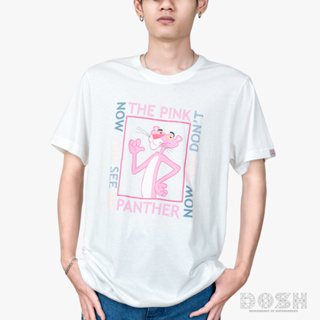 DOSH UNISEX T-SHIRTS PINK PANTHER เสื้อยืดคอกลม แขนสั้น ผู้ชาย-ผู้หญิง 9DPPMT5015-OW