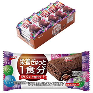 Glico Balance On Mini Cake อาหารเสริมช็อกโกแลตบราวนี่ 20 ชิ้น ส่งตรงจากญี่ปุ่น