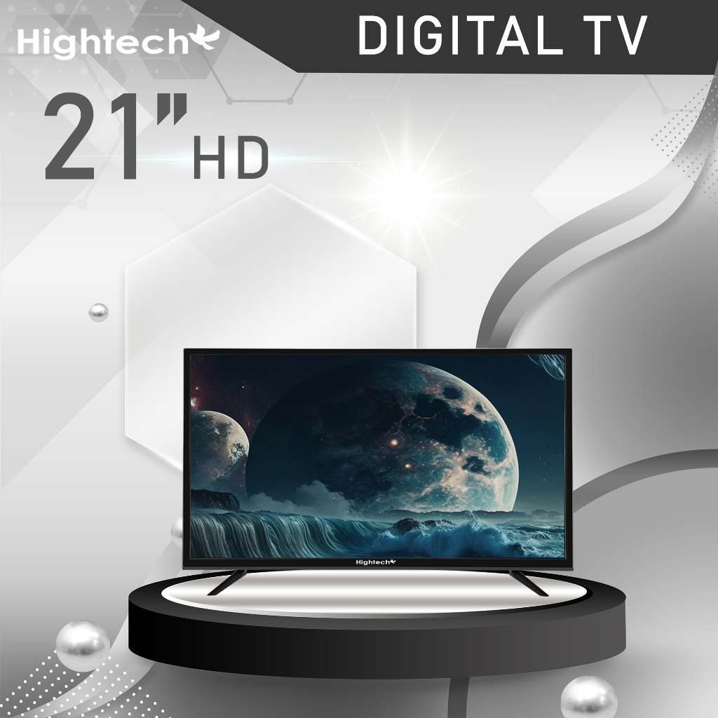 ทีวีจอแบน Hightech ขนาด21นิ้ว LED Digital TV ทีวี 21 นิ้ว