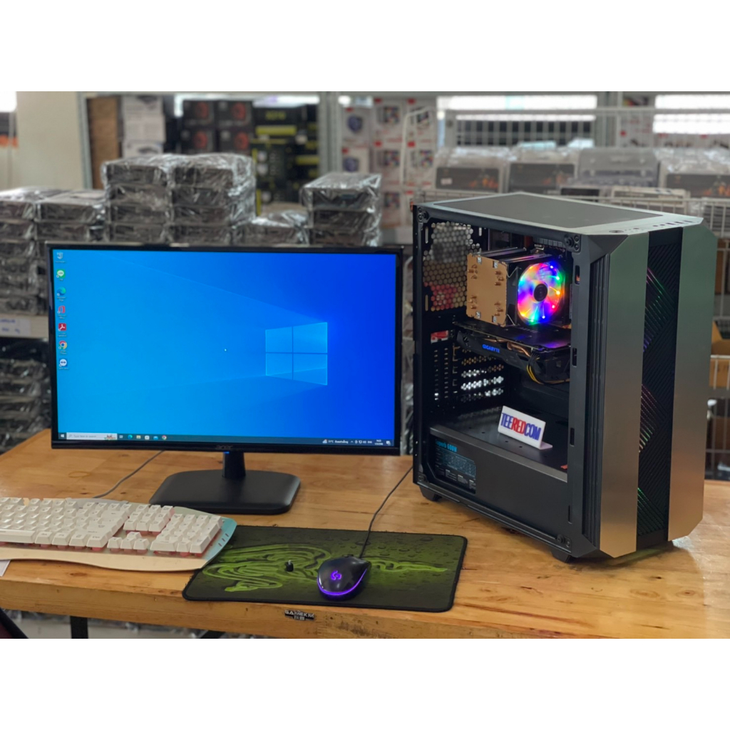 คอมเล่นเกมส์เเรงๆ คอมทํางาน ตัดต่อ ปล่อยบอท XEON2660v2 10C 20T turbo 3.0Ghz / X79 /ram16GB /RX570 8G