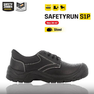 [ของแท้พร้อมส่ง] Safety Jogger รุ่น SAFETYRUN S1P รองเท้าเซฟตี้หุ้มส้น หัวเหล็ก แผ่นเหล็กกันทะลุ หนังแท้