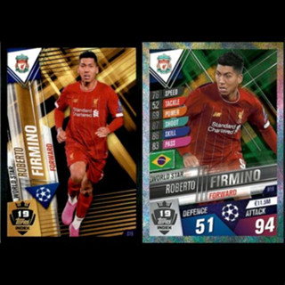 Roberto Firmino (Liverpool) W19.  MATCH ATTAX 101 2019/20 - WORLD STAR