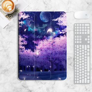 starry sky เคส iPad air4/5 mini1/2/3/4/5/6 เคสไอแพด 10.2 gen7/8/9 gen10 case iPad pro11 2022 เคสซิลิโคน มีที่ใส่ปากกา