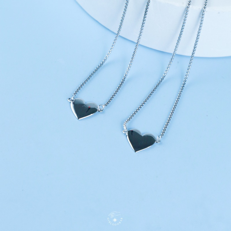 สร้อยข้อมือเงินแท้รุ่น sweet heart สลักตัวอักษรได้