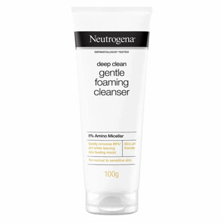 Neutrogena Gentle Foaming Cleanser นูโทรจีนาโฟมล้างหน้า 100 กรัม