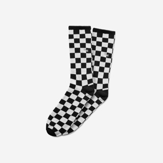 [ของแท้ ส่งฟรี จากไทย] VANS CHECKERBOARD CREW II (6.5-9, 1PK) - BLACK-WHITE CHECKERBOARD