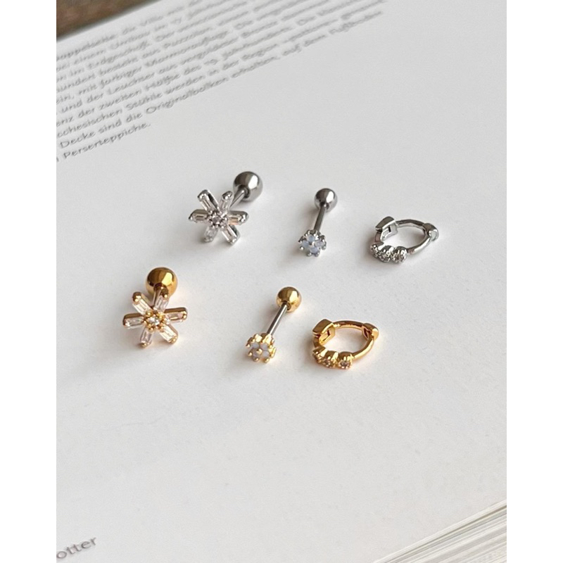 A.piece  [stainless steel] จิวแสตนเลส เซ็ตจิว Piercing Set