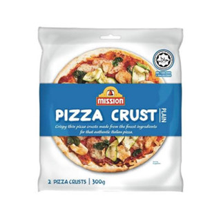 แป้งพิซซ่าสำเร็จรูป 2 แผ่นแป้ง นำเข้าจากมาเลเซีย🇲🇾 300กรัมMission pizza crust