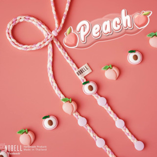 สายคล้องลูกพีช | Nobell handmade