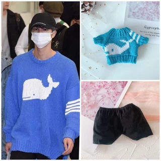 💥พร้อมส่งจากไทย💥 เสื้อถักไหมพรม ผ้าพันคอ สำหรับตุ๊กตาขนาด20ซม.