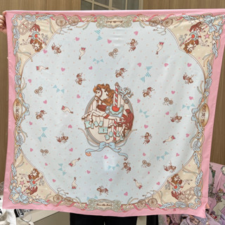 Kissmedoll - Classic Lucky ขนาด 100x100 cm.ผ้าพันคอ/ผ้าคลุมไหล่