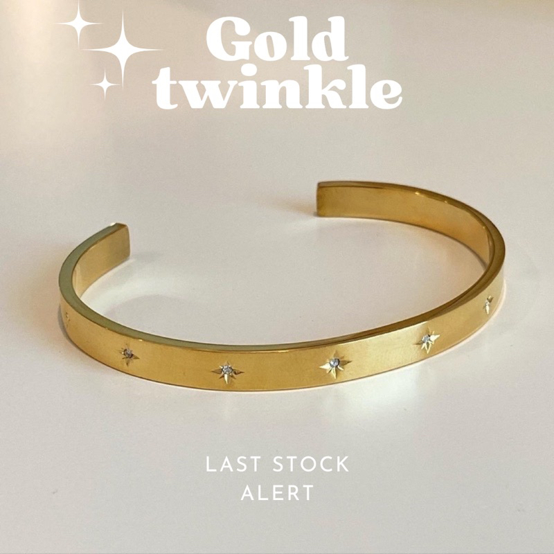 imean.store - Gold twinkle bracelet | ข้อมืองานไทเทเนี่ยม