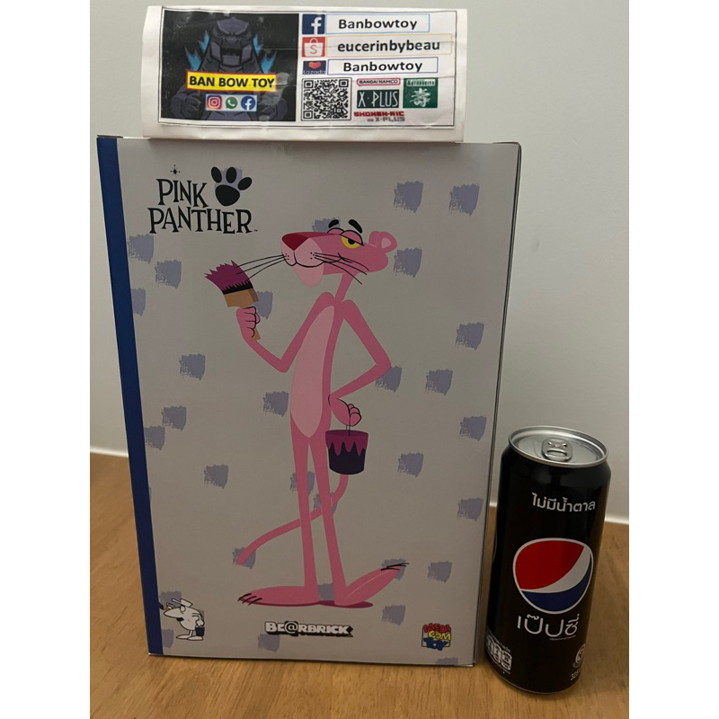 BEARBRICK Pink Panther 100% &amp; 400%