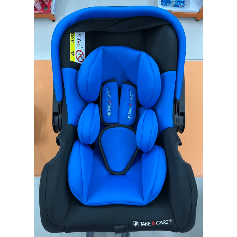 คาร์ซีท Take & care สีน้ำเงิน สำหรับทารกแรกเกิด - 15 เดือน