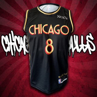 เสื้อบาส เสื้อบาสเกตบอล NBA Chicago Bulls เสื้อทีม ชิคาโก้ บูลส์ #BK0020 รุ่นCity ไซส์ S-5XL