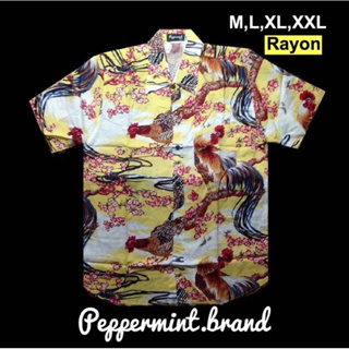 เสื้อเชิ้ต เสื้อฮาวาย Size M,L,XL,XXL ผ้า Rayon Japan