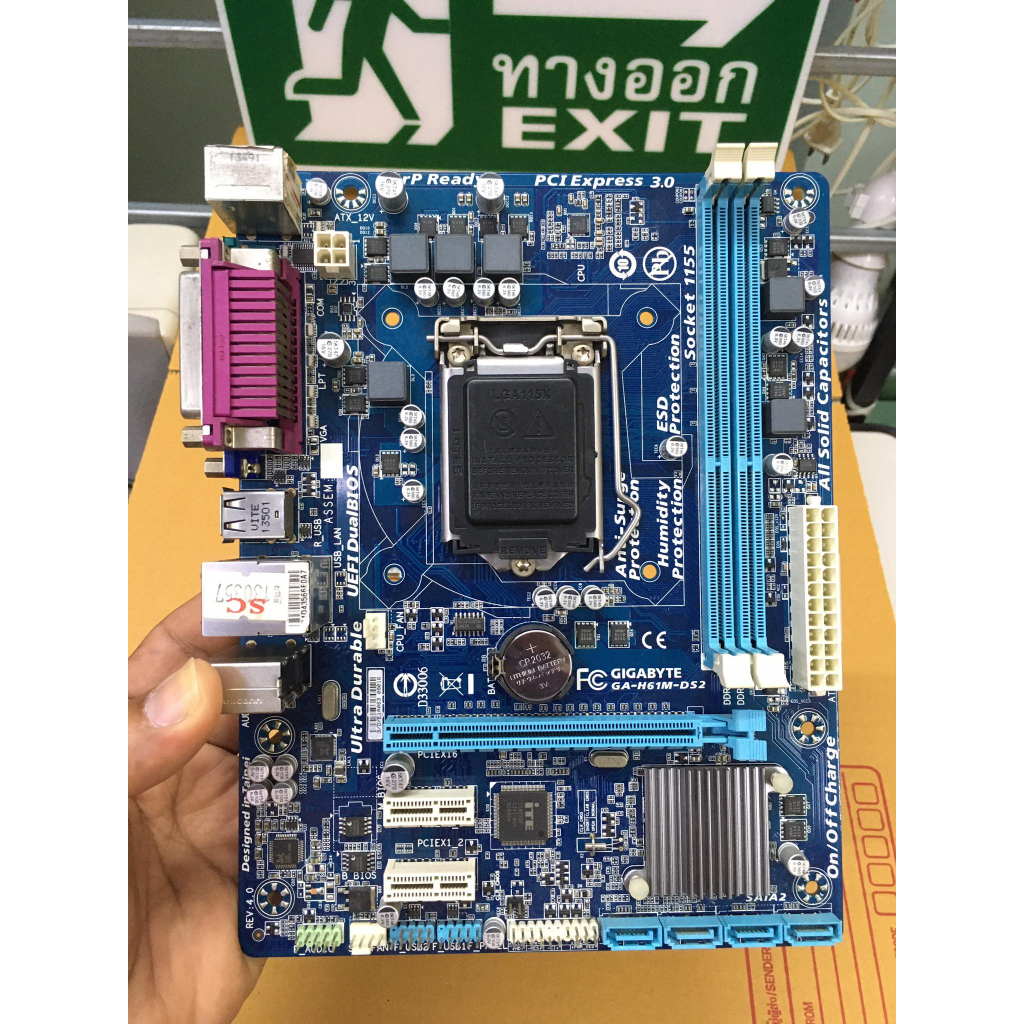 เมนบอร์ด MB LGA 1155 Gigabyte มือสองเทสแล้วมีภาพ