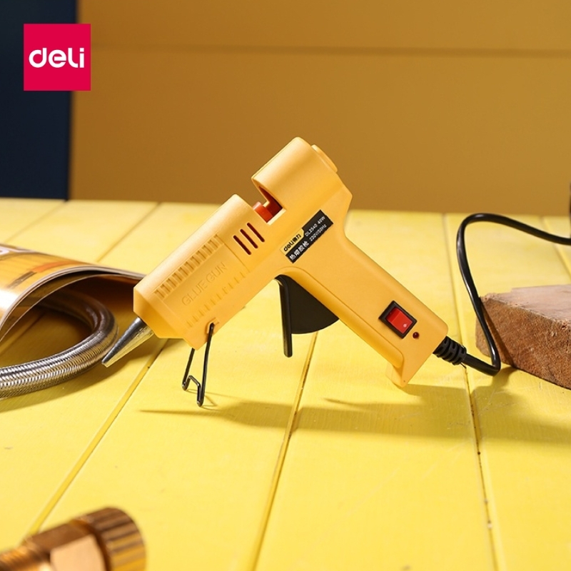 Deli ปืนกาวไฟฟ้า 20W / 40W / 60W ปืนยิงกาวโซโล  มีที่ตั้ง ใช้งานสะดวก สำหรับกาวแท่ง 7 mm Glue Gun - รูปที่ 2