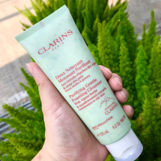 โฟม  สูตรใหม่  Clarins Doux Nettoyant Moussant Gentle Foaming Cleanser size 125 ml