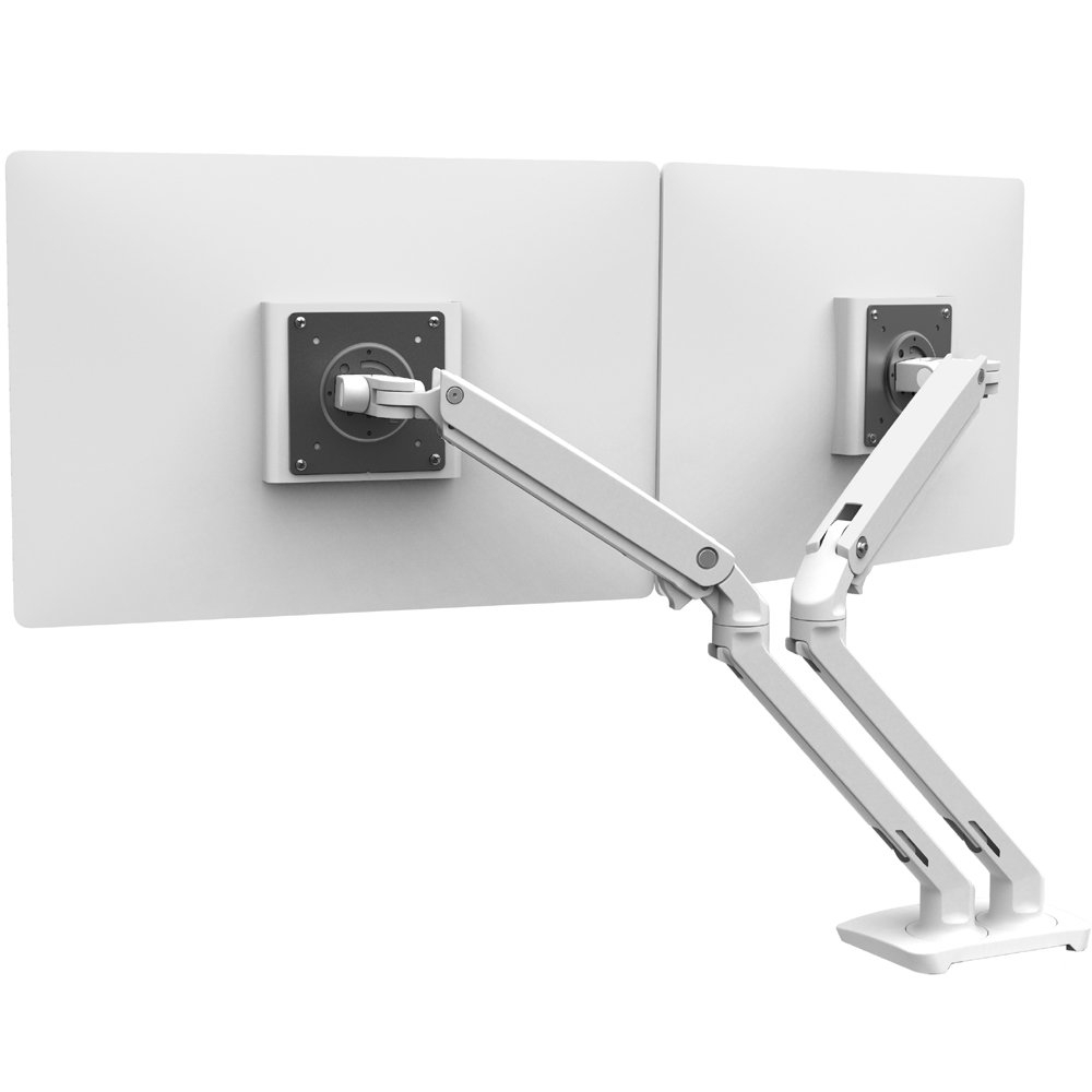 Ergotron MXV Desk Mount Dual LCD Monitor Arm (white)  45-496-216 - รับประกัน 10 ปี