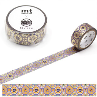 mt masking tape gorgeous (MTSOU28) / เทปตกแต่งวาชิ รุ่น Foil stamping ลาย gorgeous แบรนด์ KAMOI mt masking tape