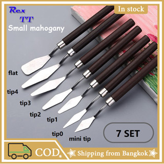 Rex TT 7Pcs Painting Scraper Paint Spatula Palette Knife Mixing Stainless Steel Kit