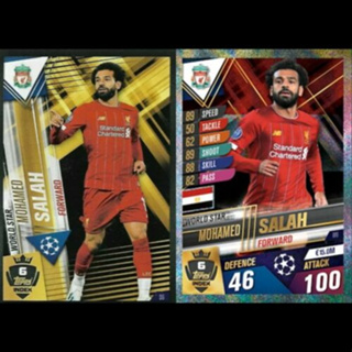 Mohamed Salah (Liverpool) W6.  MATCH ATTAX 101 2019/20 - WORLD STAR