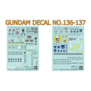 GUNDAM DECAL NO.136-137 MOBILE SUIT GUNDAM SIDE STORIES MULTIUSE 1-2