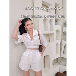 🍭 COTTON CANDY 🍭เซ็ตขาสั้นลูกไม้ New Sofia sweet set
