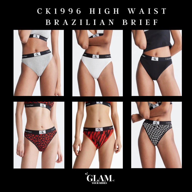 (Pre - แท้ 💯) Calvin Klein 1996 High Waist Brazilian Brief กางเกงในขาเว้าสูง เอวสูง