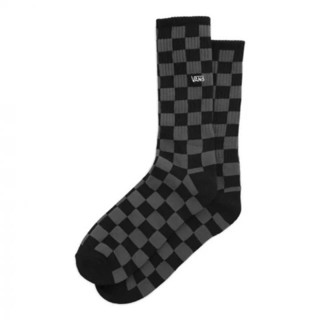 [ของแท้ ส่งฟรี จากไทย] VANS CHECKERBOARD CREW II (6.5-9, 1PK) - BLACK-CHARCOAL