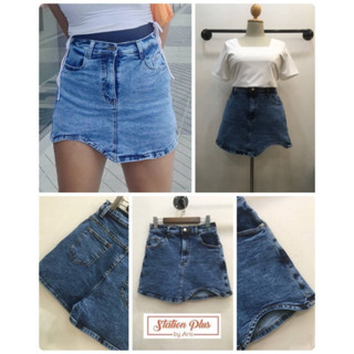 🔥Plussize🔥กระโปรงกางเกงคนอ้วน🔥 มีไซส์ 32-42
