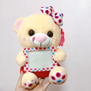 🛒 ตุ๊กตาหมีเอชบี ถือกรอบรูป Peko poko x HB bear Fujiya ใหม่ ลิขสิทธิ์แท้จากญี่ปุ่น🇯🇵