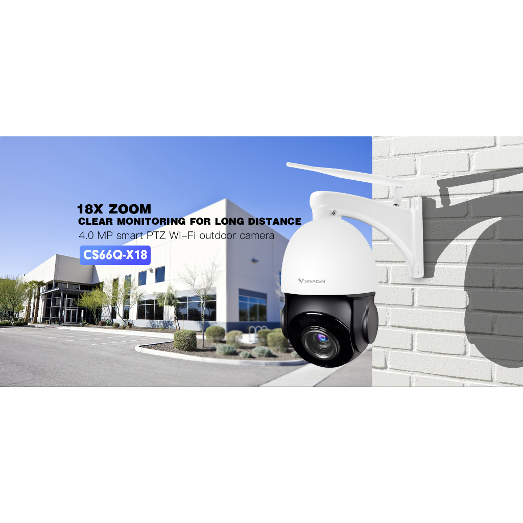 กล้อง WiFi VSTARCAM CS66Q-X18 18X ZOOM 4 MP SMART PTZ WiFi Camera