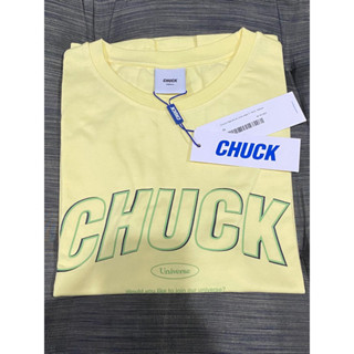 เสื้อยืดเกาหลีแท้ เสื้อยืด MEN แบรนด์ CHUCK Size S ราคาเต็ม 1,790.- SALE 990.-