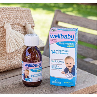 ❌พร่อมส่ง❌Wellbaby Multi-vitamin Liquid 150 ml. หมดอายุ 12/24