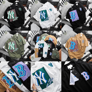 เสื้อยืด MLB 🇰🇷เสื้อยืดคอกลม cotton 💯 | เสื้อยืดแบรนด์เนม