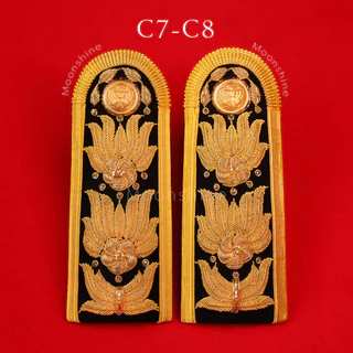 บ่าช่อชัยพฤกษ์ C3-C11 อินทรธนูข้าราชการพลเรือน เครื่องแบบพิธีการ #บ่าชุดขาว #บ่าข้าราชการ