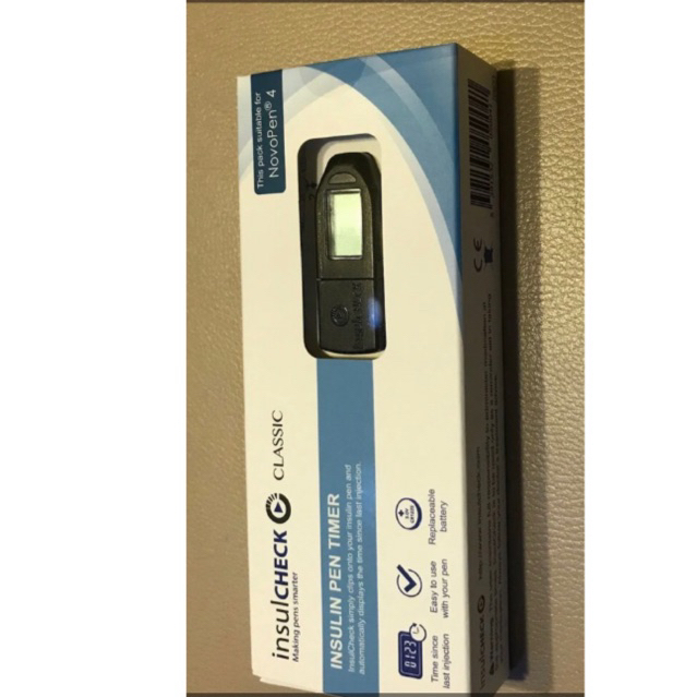ปากา  InsulCHECK Insulin Pen Timer (สภาพดี) สำหรับผู้ใช้ปากกาอินซูลิน NovoPen4  ของแท้100%