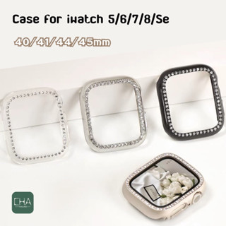 เคส watch diamond case สําหรับ watch 8 Se 7 6 5 4 Se เคส ขนาด41/40mm 44/45มมเคสสําหรับแอปเปิ้ลวอช