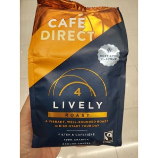 Cafe Direct Lively Roast Ground Coffee  227g.ไลฟลีโรสต์ กาแฟคั่วบด คาเฟ่ไดเร็ก 227กรัม