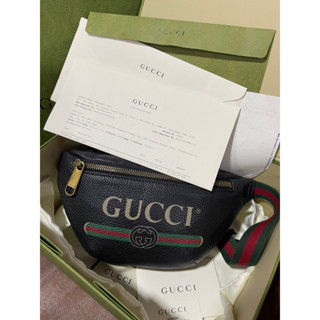 🇨🇷Like new Gucci belt bag 90cm ออกช้อป Iconsiam Y21 อปก full set +ใบเสร็จริง รุ่นฮิตตลอดกาลใช้เบื่อมาขายคืนราคาไม่ตกจ้า