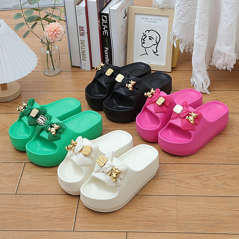 รองเท้าแตะแบบสวม แฟชั่น วัสดุยาง EVA แท้ คุณภาพดี พื้นหนา ใส่ลุยน้ำได้ T-388