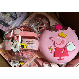 ใหม่🍭กระติกน้ำโดนัท380ml กระติกน้ำเด็ก กระบอกน้ำโดนัท ฝารุ่นใหม่เปิด-ปิดง่าย กระติกน้ำโดนัท กระติกนำ้ลายโดนัท